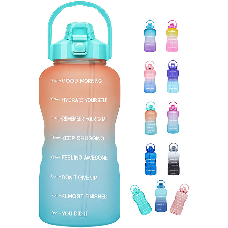Venture Pal Large Half Gallon/64oz Motivational Water Bottle with Time Marker,Leakproof  Water Jug