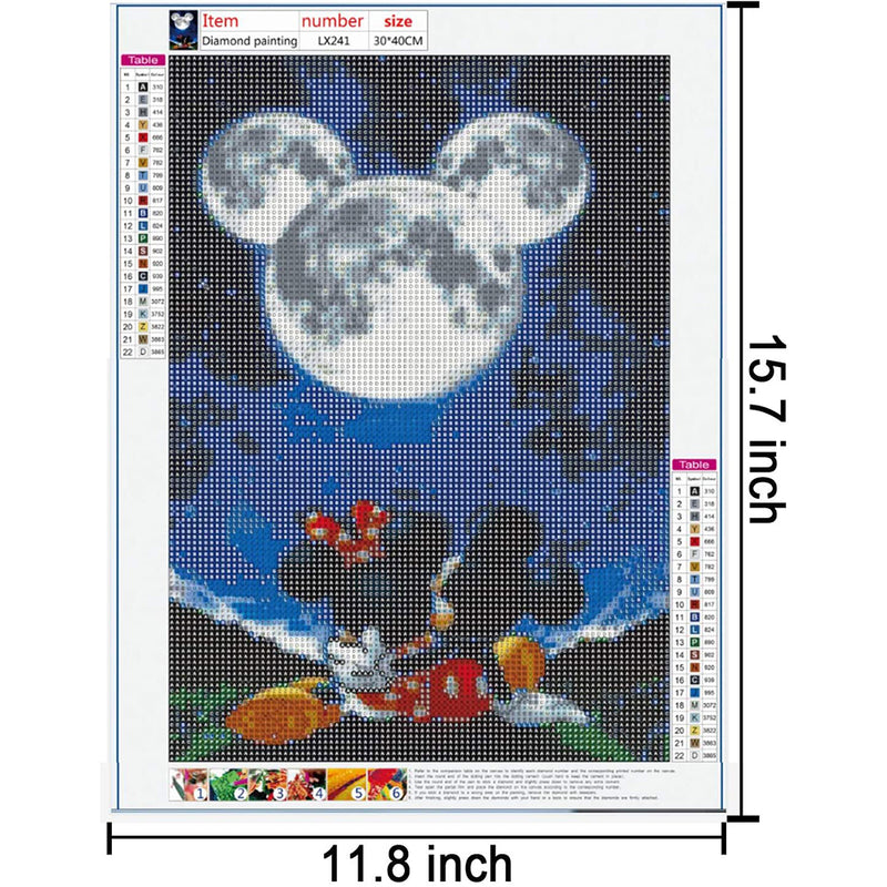 Vienrose DIY 5D Diamond Painting Kits for Adults & Kids in Moon and Night