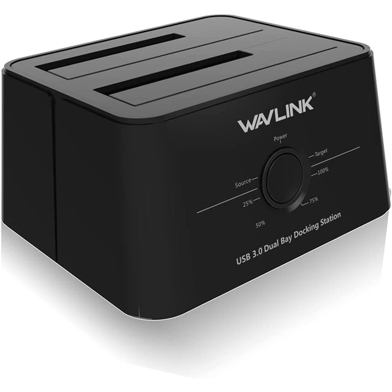 WAVLINK USB 3.0 to SATA I/II/III Dual-Bay External Hard Drive Docking Station