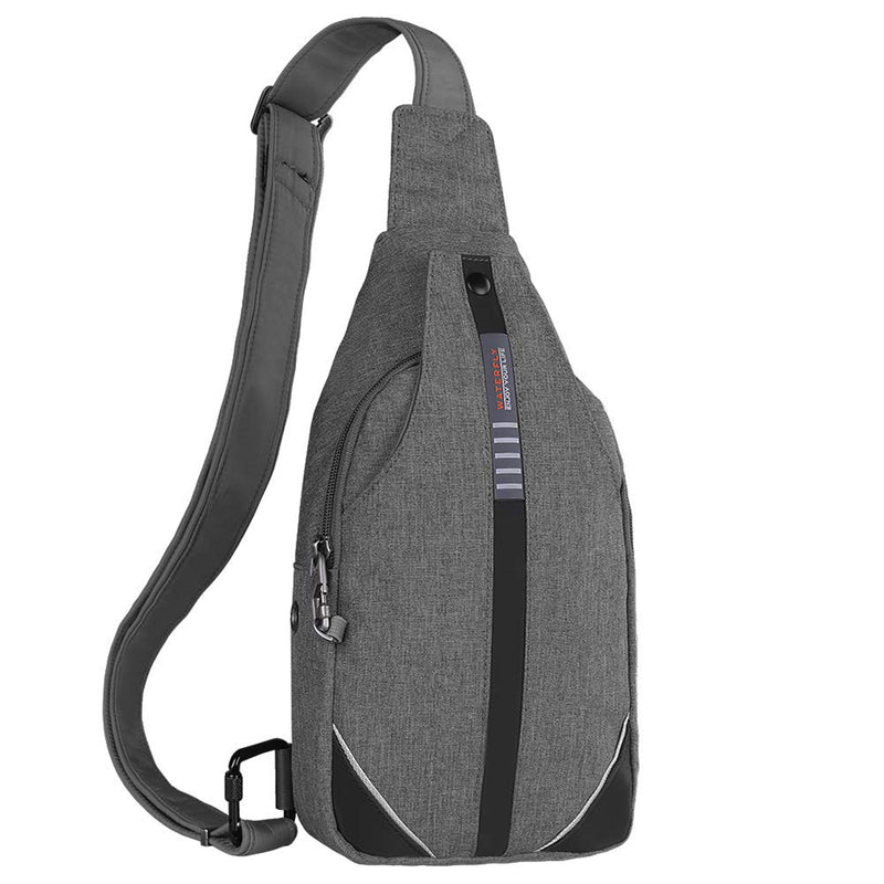 WATERFLY Small Crossbody Sling Backpack Anti Theft Backpack for Traveling Chest Shoulder Bag