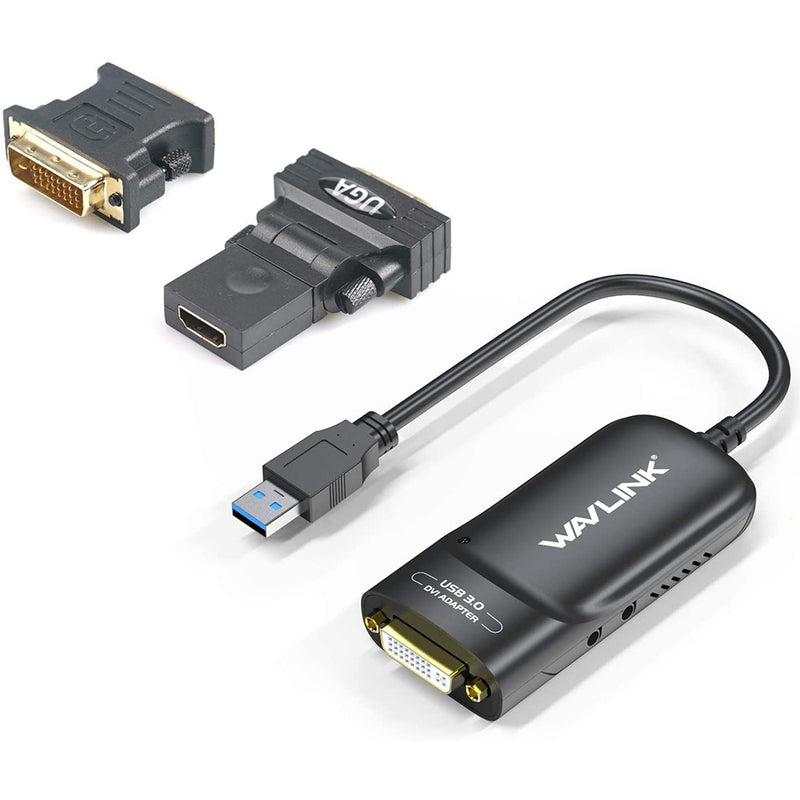 Wavlink USB 3.0 to DVI/HDMI/VGA Universal Video Graphics Adapter with Audio Port