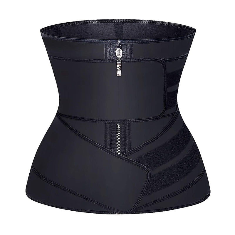 YIANNA Waist Trainer for Women Latex Underbust JSculpt Double Training Belt Workout Sport Girdle