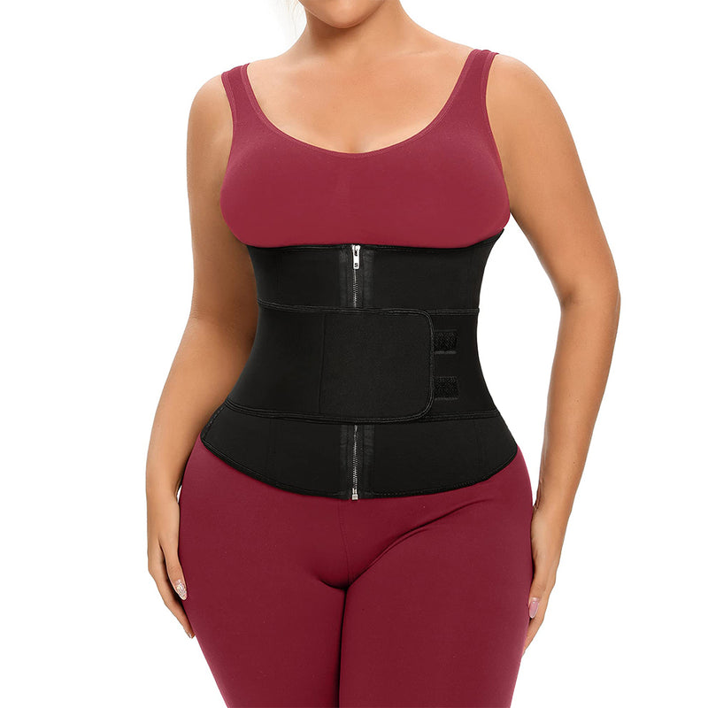 YIANNA Waist Trainer for Women Neoprene Tummy Control Double Sweat Trimmer Belt Sport Girdle